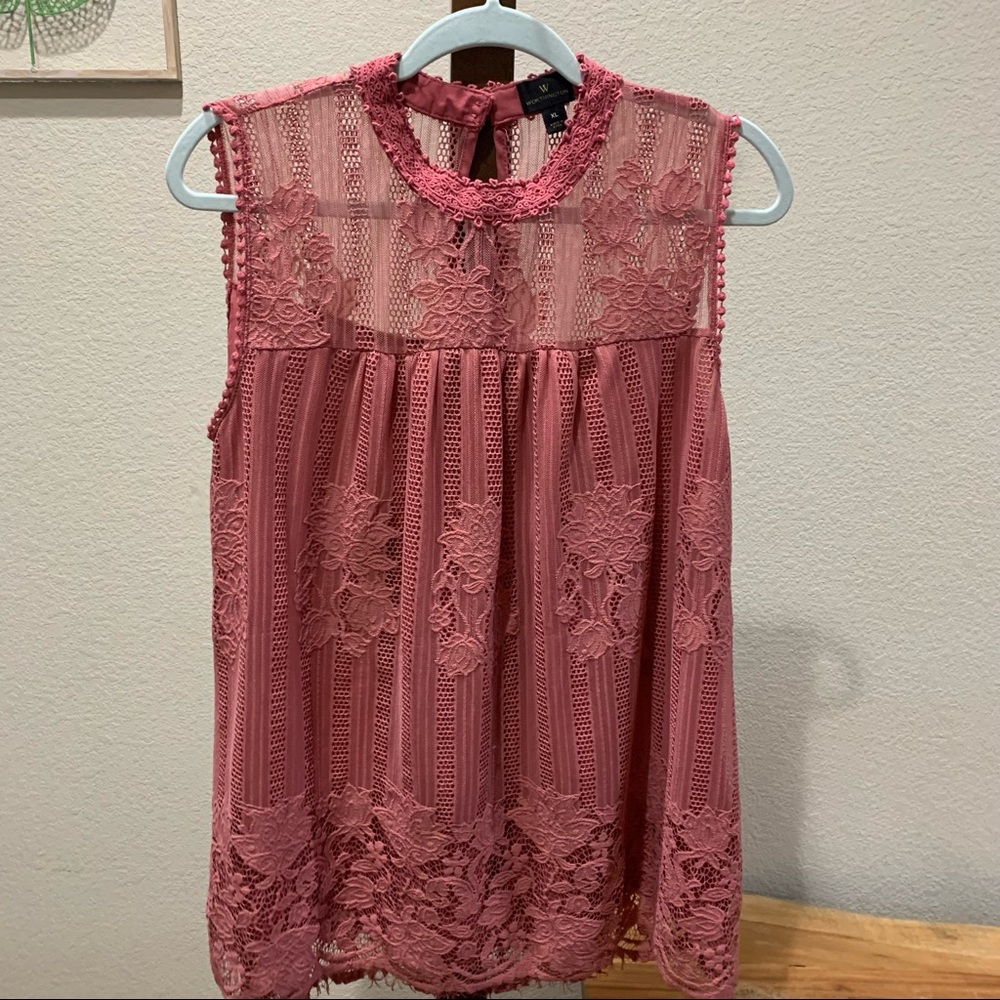 worthington lace top